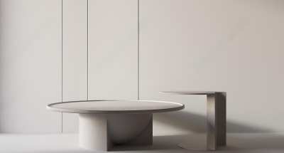 现代茶几3D模型下载